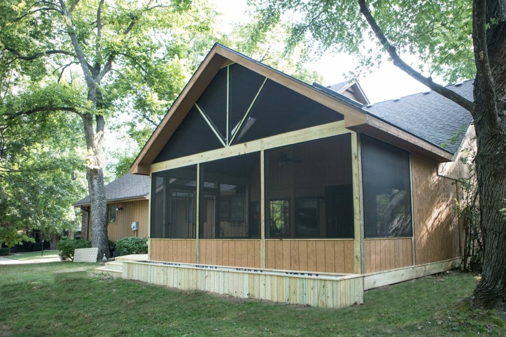 Outdoor remodel sunroom